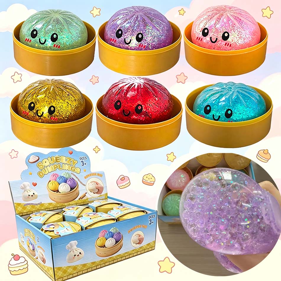 Kids Toys Dumplings - 6 styles Realistic Giant Dumpling Squeeze