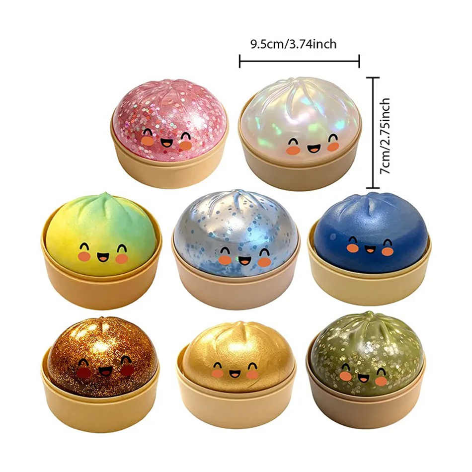Kids Toys Dumplings - Simulation Flash Dumpling Pressure Ball Slow