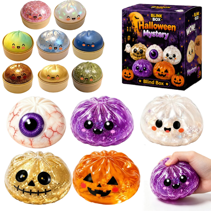 Kids Toys Dumplings - Halloween Pectin Dumpling Squishies Cute Ghost