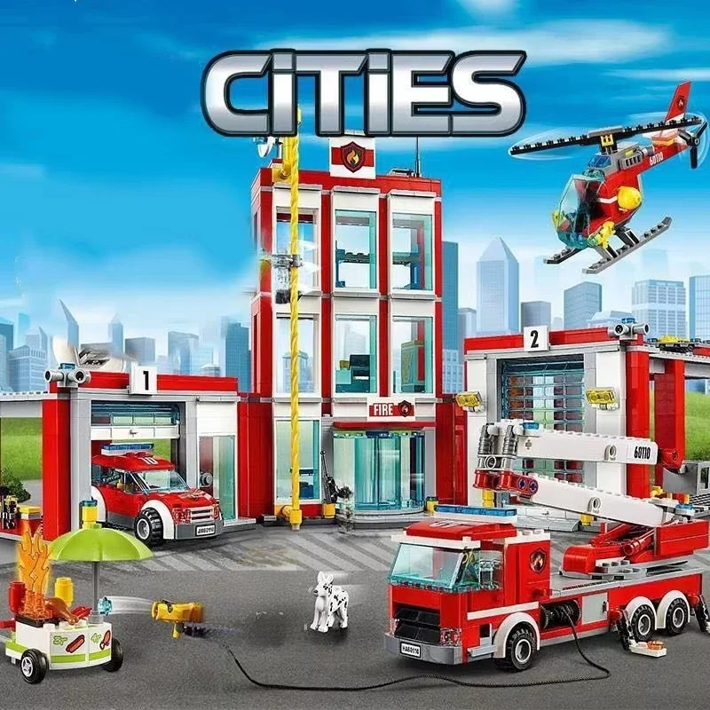 City Fire Station Helicopter T - Lego Set City 评论和价格