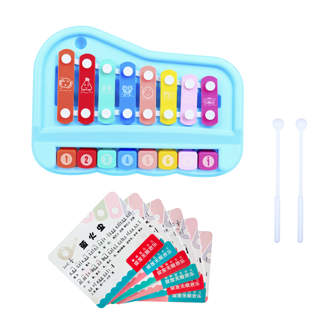 SY-73 Kids Xylophone 8 Note Gl - Kids Toys Xylophone 评论和价格