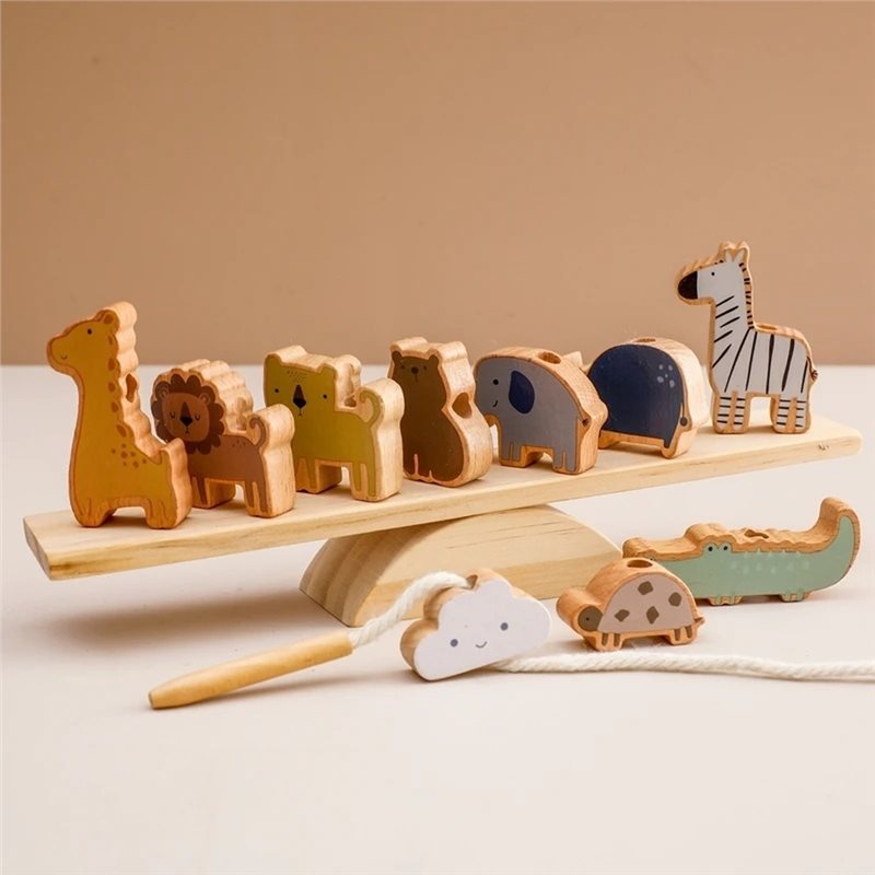 ABUM-Educational Balance Block - Wooden Blocks Stacking 评论和价格