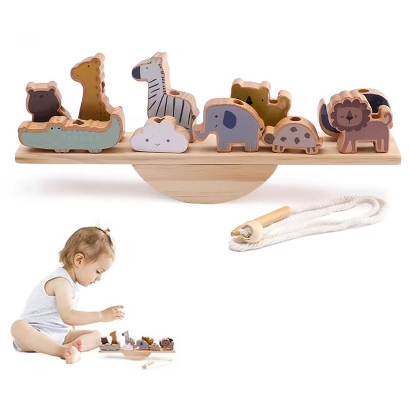 ABUM-Educational Balance Block - Wooden Blocks Stacking 评论和价格
