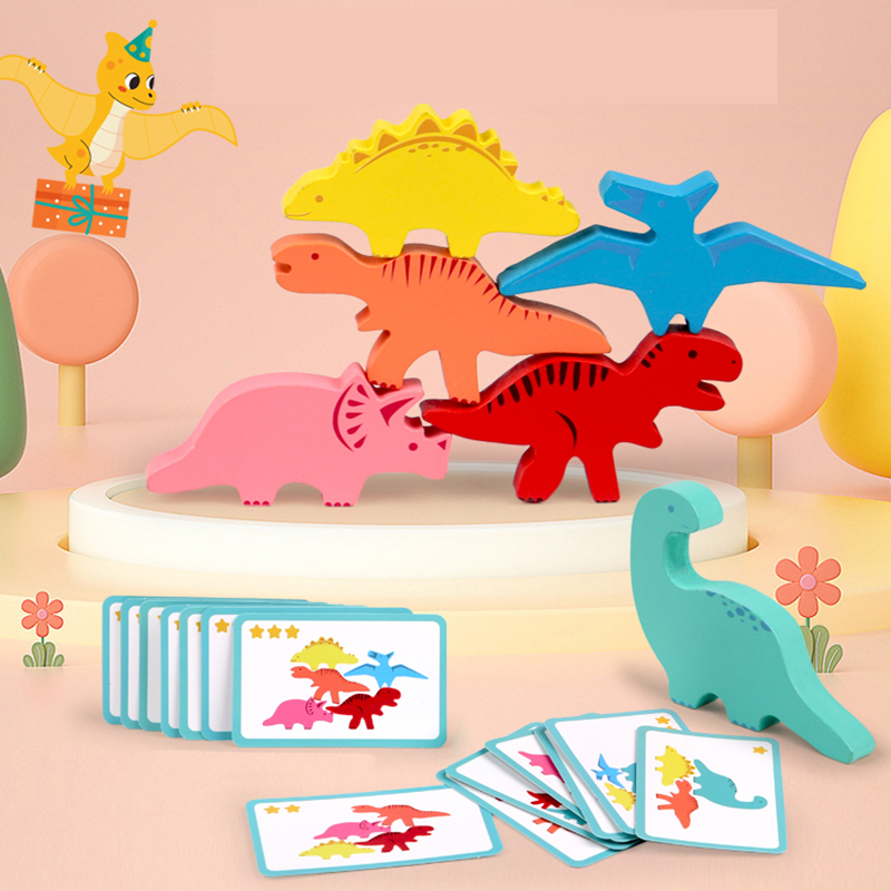 Wooden Balance Blocks Toys For - Wooden Blocks Stacking 评论和价格