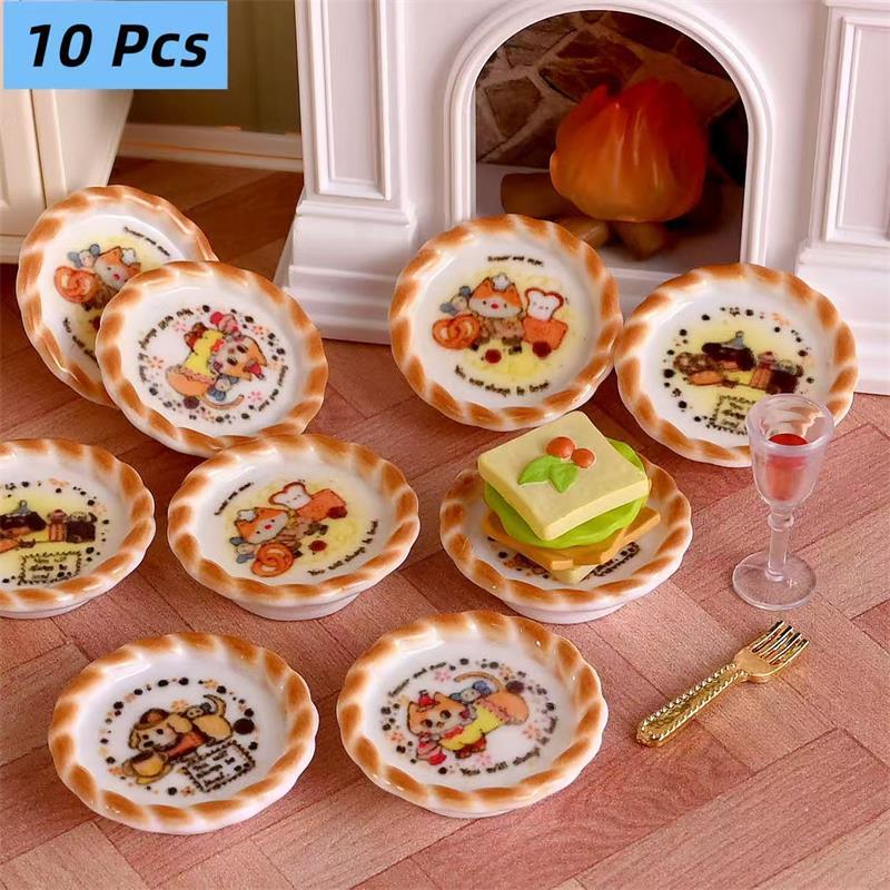 10Pcs/set Dollhouse Miniature  - Kids Toys Dog 评论和价格