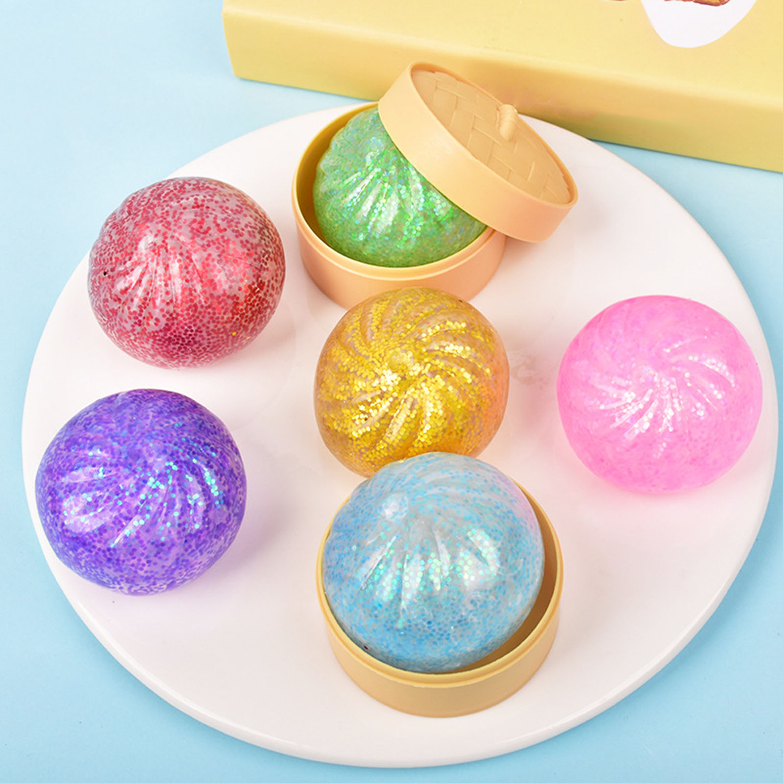 New 12pcs Set Glitter Dumpling - Kids Toys Dumplings 评论和价格
