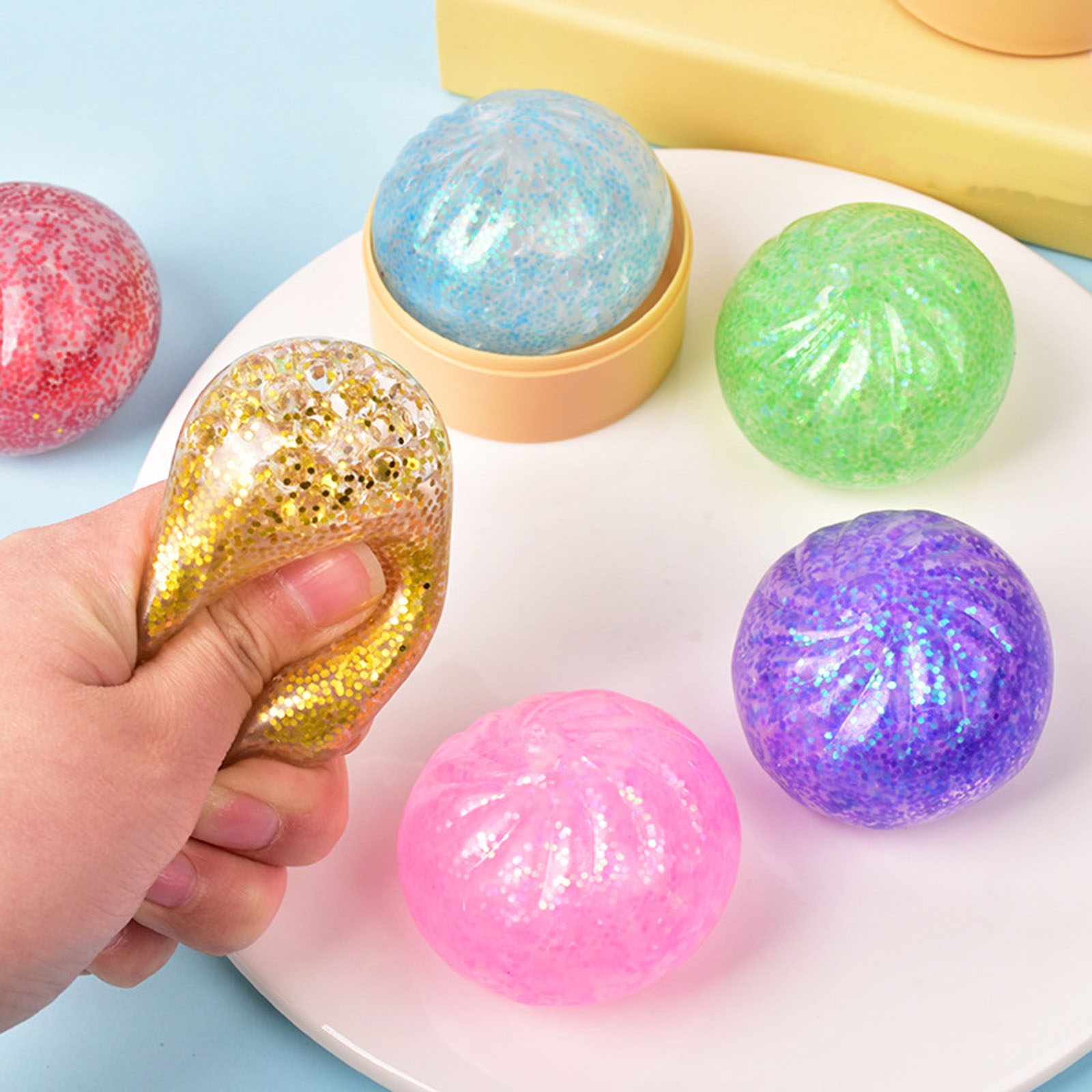 New 12pcs Set Glitter Dumpling - Kids Toys Dumplings 评论和价格