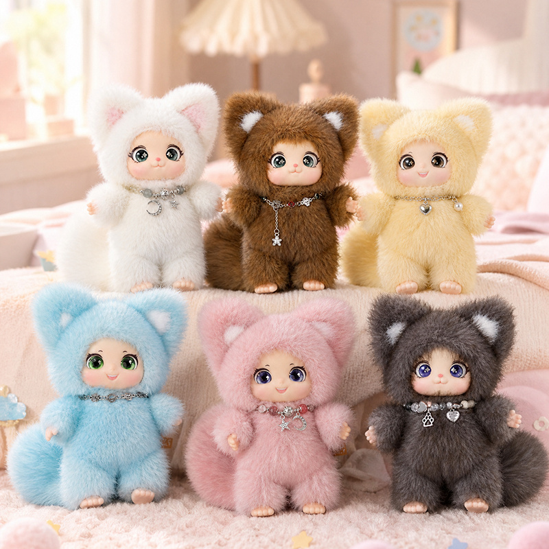 18cm New Cute Family Fox Plush - Kids Toys Animal 评论和价格