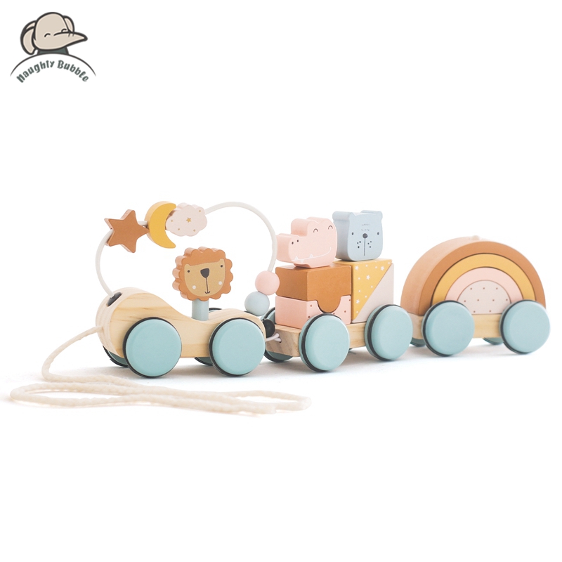 Wooden Montessori Toys Animal  - Wooden Blocks Stacking 评论和价格