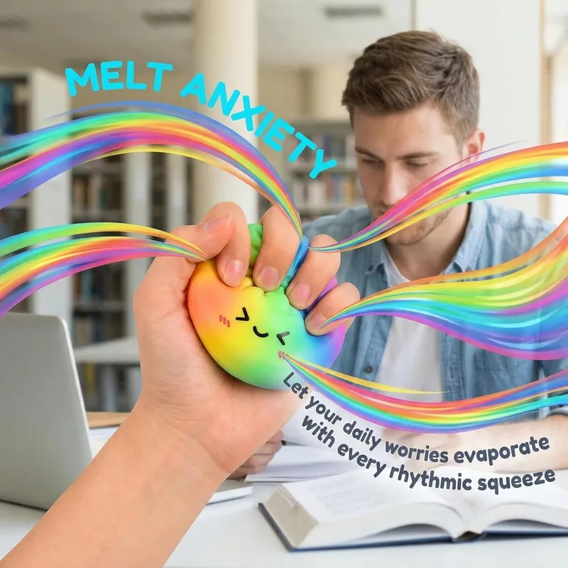 Rainbow Color Dumpling Squishy - Kids Toys Dumplings 评论和价格
