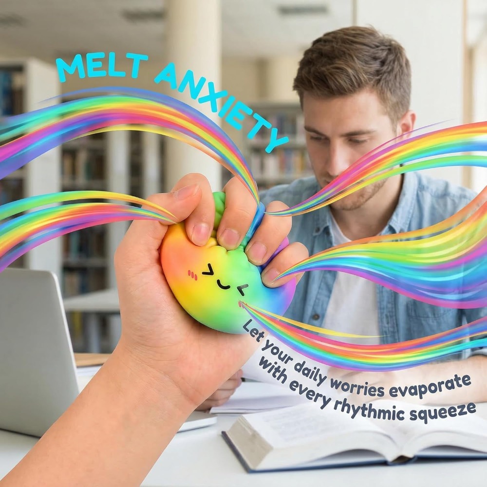 Rainbow Color Dumpling Squishy - Kids Toys Dumplings 评论和价格