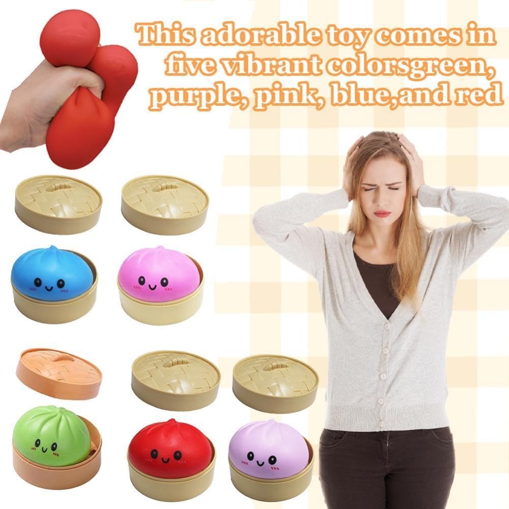 Large Dumpling Stress Ball wit - Kids Toys Dumplings 评论和价格